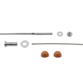 VistaView CableTec Fast & Easy 1/8 inch 5ft Cable Railing Kit - Stainless Steel 316 for Metal Posts - Complete System DIY Installation Kit - Brown End Caps