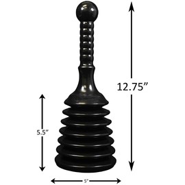 Skoye Practical Toilet Plunger Powerful High Pressure Suitable Sure Holder for Bathrooms, Toilet, Bathtubs, Showers