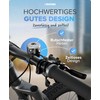 BÜCHEL Bicycle Bell, Mini Bell, Chrome-Plated, Waterproof and Rustproof Bell