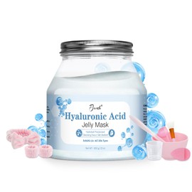 Jelly Masks Set for Facials Professional, Hyaluronic Acid Jelly Mask Powder with Mixing Bowl Set, Peel Off Hydrojelly Mask for Moisturizing & Deep Hydration, Spa Use for All Skin