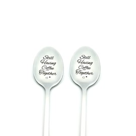 Coffee Spoon Coffee Lover Gifts for Women Men Best Friends Husband Wife Boyfriend Girlfriend Christmas Birthday Gift Anniversary Valentines Gifts for Couples