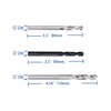 WowSupM 6.35 mm 12pcs Twist Drill High-Speed Steel Bit HSS