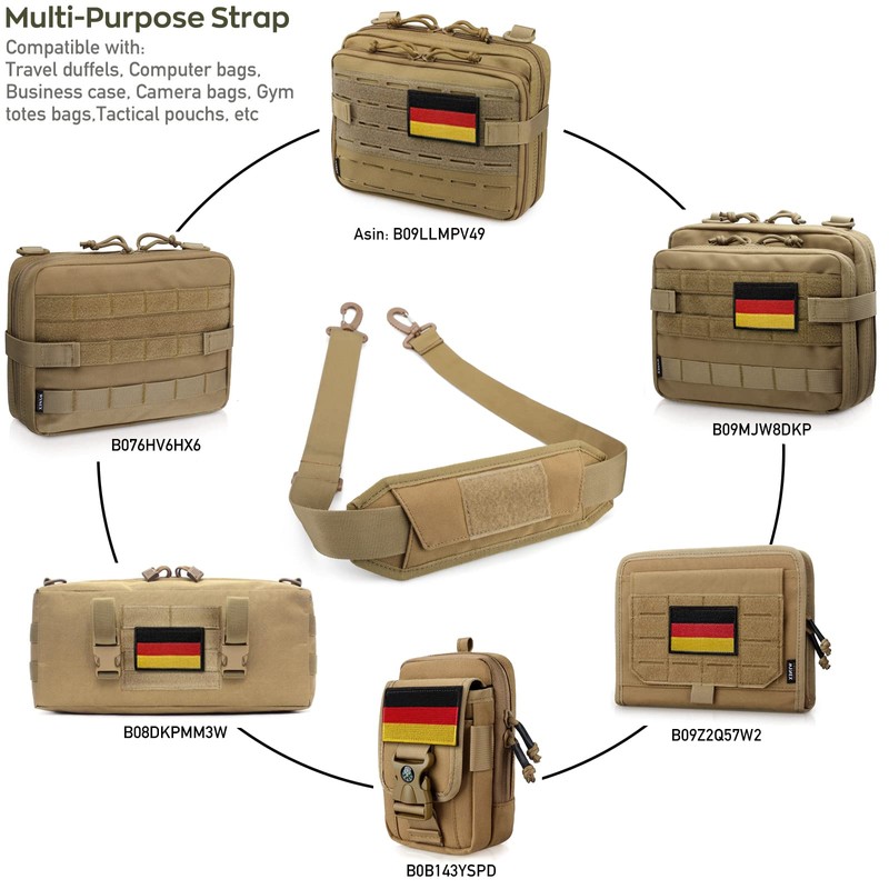 WYNEX Shoulder Strap Pad for Tactical Bag, Universal Bag Strap