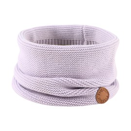 XIAOHAWANG Baby Scarf Winter Knitted Scarf Boys Thick Warm Tube Scarf Girls Loop Scarf Kids Round Scarf for 1-6 Years, lavender