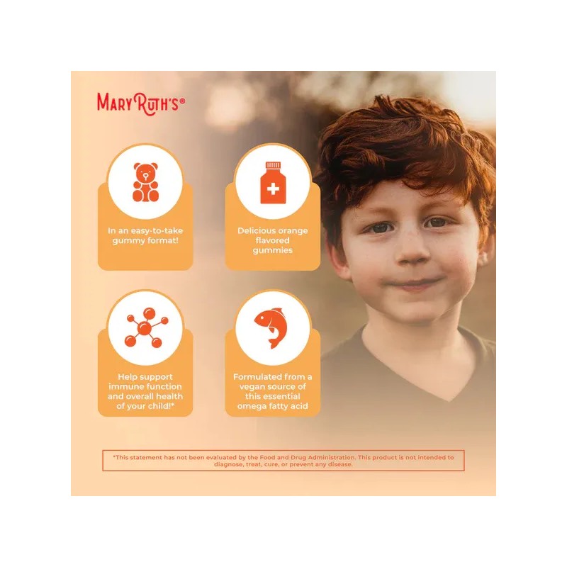 Mary Ruths Omega-3 En Gomitas Para Niños
