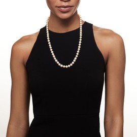 Ross-Simons 8-9mm Cultured Pearl Necklace With Sterling Silver. 24 inches