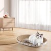 Cat Cardboard Scratcher,Cat Scratching pad Oval/Round Shape Cat Scratcher Couch
