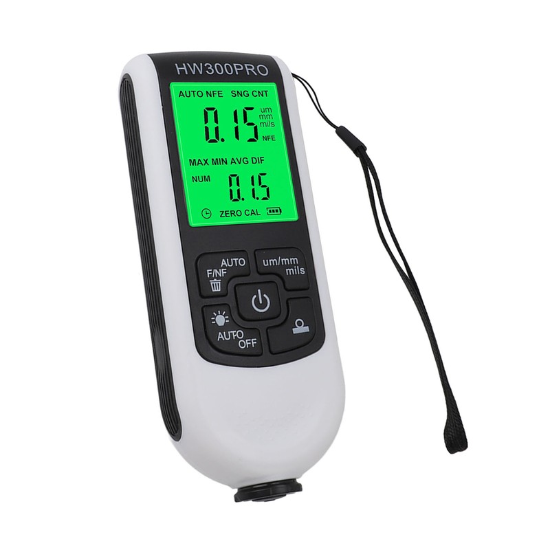 Paint Mil Thickness Gauge High Accuracy HD Backlit Display Anti