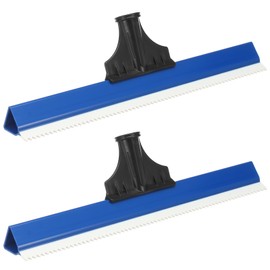 2 Pack 16 Inch Epoxy Floor Squeegee, Notched Squeegee for Self Leveling Cement Urethane Epoxy Floor Tool for Professional Project Home Work (Blue, 2)