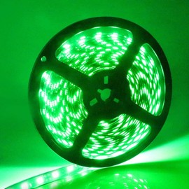 KOZATO LED Tape Light, 16.4 ft (5 m), Indirect Lighting, Illumination Light, 5050SMD, Cutable, Easy Installation, IP44 Waterproof, For Shops, Indoors, Home Decoration, DIY (Green)