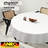 ANRO Oilcloth Tablecloth, Washable, Oilcloth, Garden Tablecloth, Outdoor, Indoor, Round,
