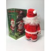 B/O Vintage Musical Walking Santa Claus with Bell. NOS. Plays