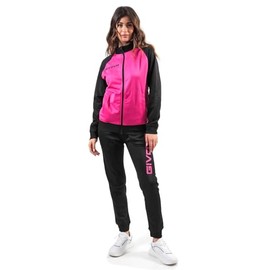 Givova Unisex Cuba Tracksuit, Pink/Black, 3XS EU