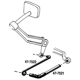 COUNTERPART AUTOMOTIVE 1953 1954 1955 1956 1957 58 59 CHEVY GMC TRUCK CLUTCH OFFSET ROD & HOOK 2 PC KIT