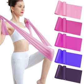 Bandas Elásticas, 5PCS Bandas de Resistencia Deportivas para Ejercicio, Ligas de Resistencia de TPE para Entrenamiento de Fuerza, Yoga, Pilates, Glúteos y Fitness