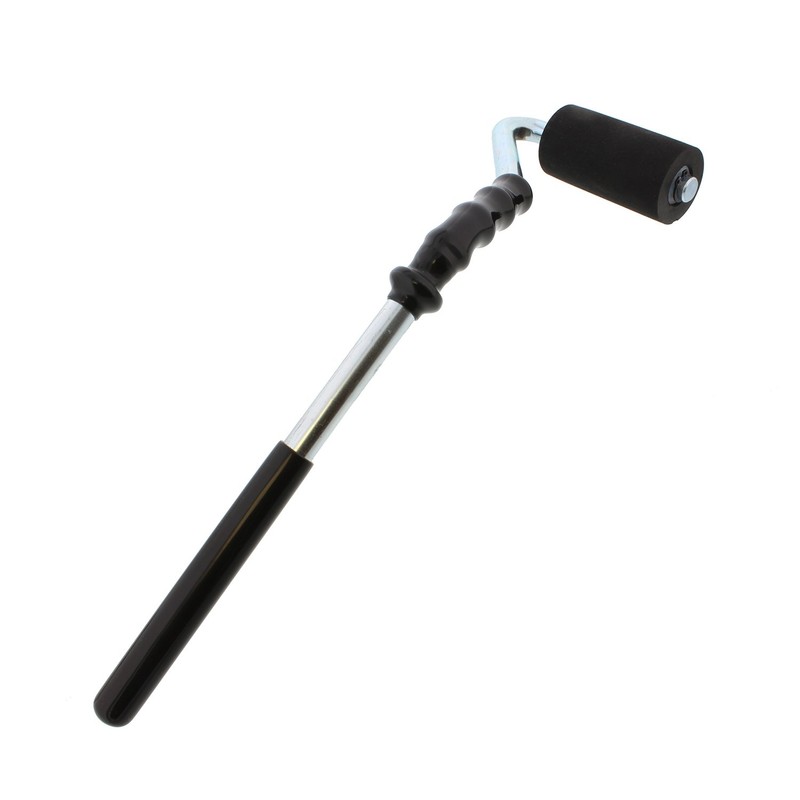 DCT Heavy-Duty High-Pressure Rubber J-Roller – Curved Handle and Solid