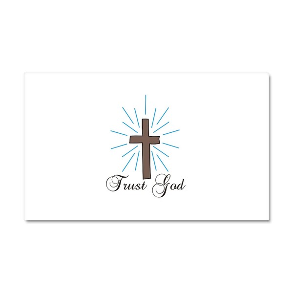 CafePress Trust God Car Magnet 20 X 12 Car Magnet,