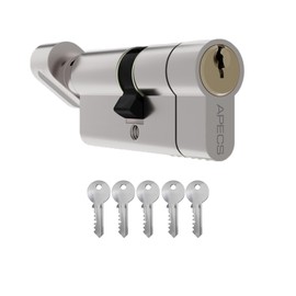Euro Cylinder Thumb TurnDoor Lock uPVC Aluminium Timber Door Barrel 6 Pin 5 Keys (50/50 Thumb Turn)