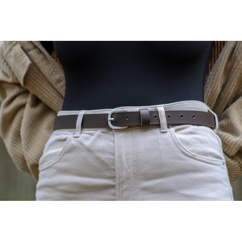 Ashford Ridge 25mm Full Grain Leather Belt, brown