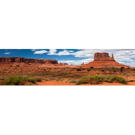 Reptile Habitat Background; Monument Valley Merrick Butte, for 24Lx18Wx18H Terrarium, 3-Sided Wraparound