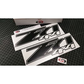 Z71 4x4 Decal Chevy Fender Tailgate Sticker 2007-2013 Select Color: (Gloss Blackout)