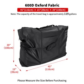 Hengme Rollator Travel Bag - Waterproof Wheelchair Bag for Folding Walker Compact Wheelchair Transport Chair Portable Large Duffel Bag Carry Case for Car and Airplane TSA Traveling,45" Lx15"Wx39"H