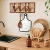 KYIAANY Wall Coat Rack for Entryway: Rustic Wooden Folding 8