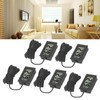5PCS Electronic Digital Display Thermometer Black Mini Embedded Indoor Digital