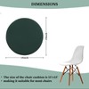 Yaspetala Dark Green 15 Inch 2 Pack Round Memory Foam