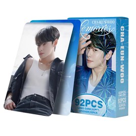 Cha Eun Woo92 Piezas (60 Photocard + 32 Sticker)