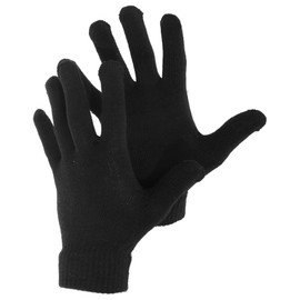 Mens Knitted Winter Magic Gloves (One Size) (Black)