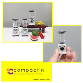 compactini Miniature Set 1:12 Scale Models Dollhouse Accessory Coffee Pots Blenders Oven Rice Cooker Waffle Machine Miniature Dollhouse Kitchen Accessories (Blender(Soft Pink))