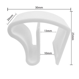 iYueMps 5pcs Venetian blind Brackets without drilling Venetian Blinds Plastic Clamp Blind-click clamp without drilling Supports for Aluminium Blinds Aluminium Venetian Blinds-White