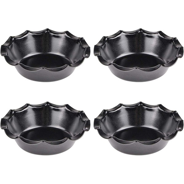 webake Individual Pie Dishes with Ruffled Edge Round Mini Tart