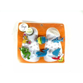 Foyo Pins Colorful Croc/Shoe Pins Set of 6 Summer Theme