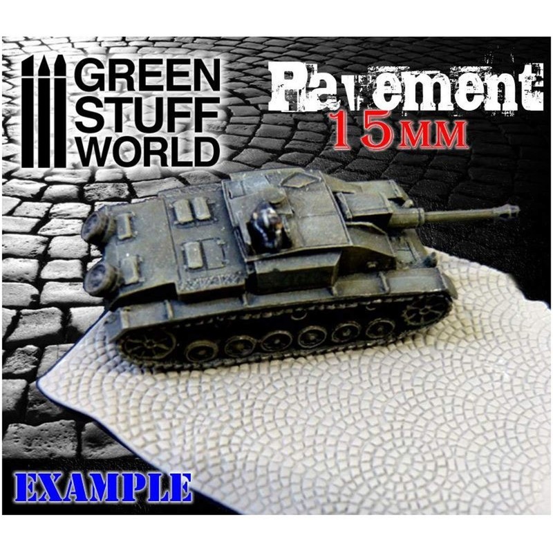 Green Stuff World Rolling Pin Pavement 15mm 1627