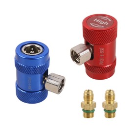 2 x Quick Couplings Plug High/Low Pressure Adapter Quick Coupling Adapter for R1234YF Air Conditioning Cooling Systems Fluoride