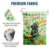 Black Lab St Patricks Day Garden Flag Labrador Dog St