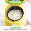 GreenLife Digital Rice Cooker, 2-Cups Uncooked/4-Cups Cooked, Removable Nonstick Ceramic