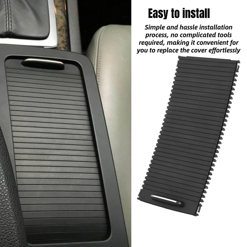 EIMSOAH Centre Console Roller Blind Cover, Center Console Sliding Shutters,