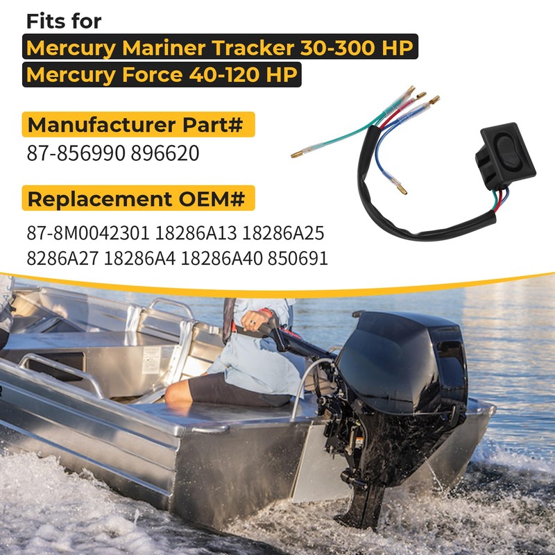 M MATI 87-856990 896620 Trim Tilt Switch for Mercury Cowl