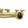 Unbranded 4 Way Brass Hose Splitter, 3/4" Brass Hose Faucet
