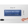 FEMER Tin Sign Saying 27 x 10 cm I Kiss