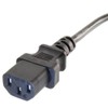 CablesOnline, 2-Pack 1ft Right-Angle NEMA 5-15P to IEC C13 Short