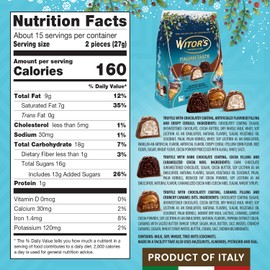 Witor's Chocolates Bulk Bags, Chocolate Truffles with Creamy Filling and Crispy Centers, Italian Truffles, Made in Italy, Perfect for Gifting (14.11 Ounce, Holiday Variety)
