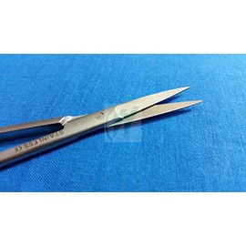 Iris Supercut Micro Dissecting Scissors Straight 4.5" with One Serrated Blade (HTI BRAND)