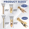HINZIC 60pcs Self-Drilling Anchor Screws, Zinc Plated Steel Drywall Anchors,
