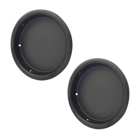 QCAA Solid Brass Finger Pull, 2-1/8", Matte Black, Made in Taiwan, 2 Pack