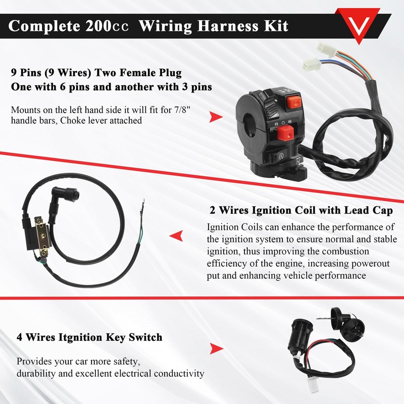 PRO BAT ATV Electric AC Wiring Harness Kit with Full