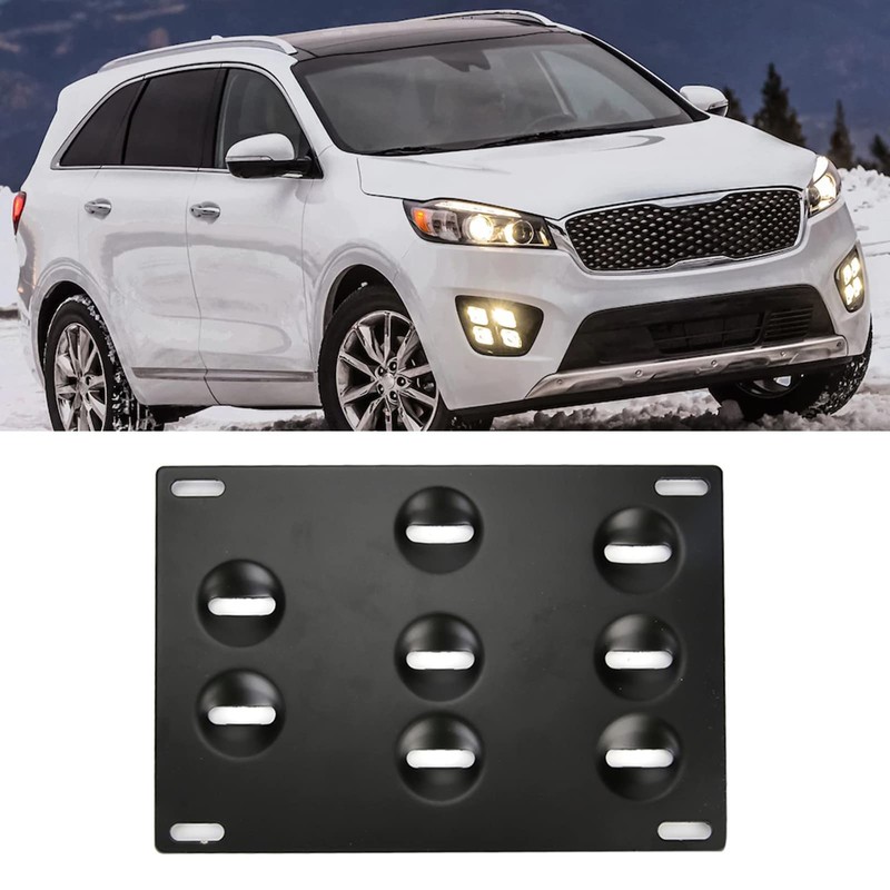 MUNEFE License Plate Holder, Car License Plate Frame, Front License